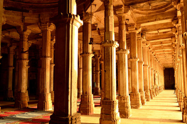 Interior of Jami Masjid at Champaner