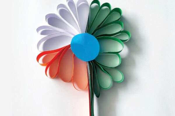 Tricoloured DIY Flowers