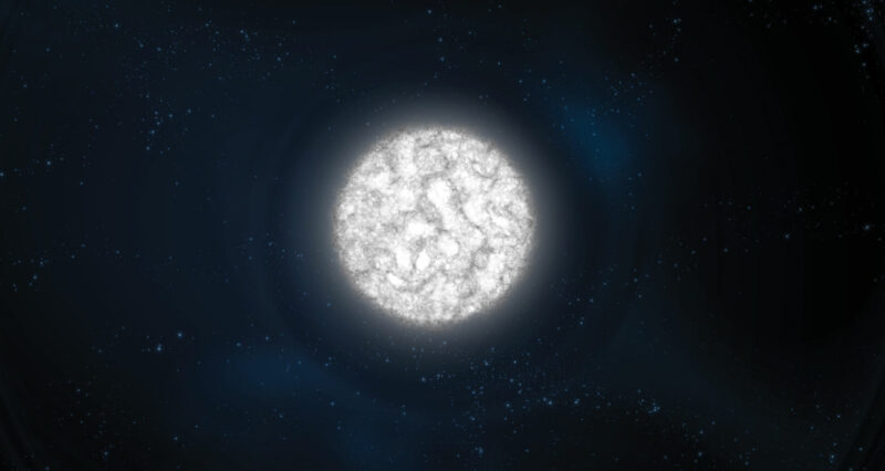 Blinking White Dwarf Star Seen