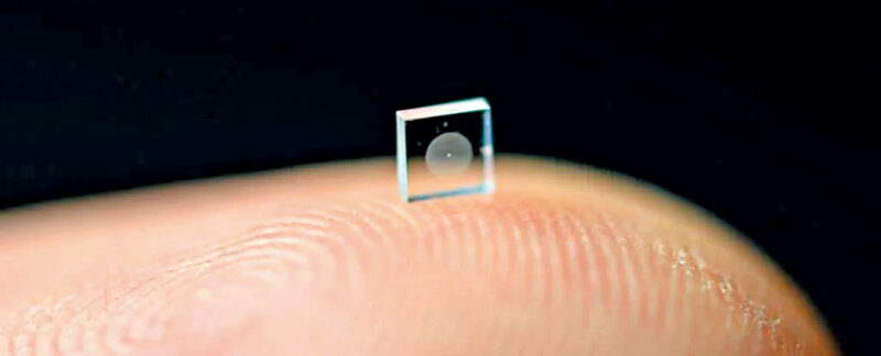 Camera as Small as a Speck of Sand