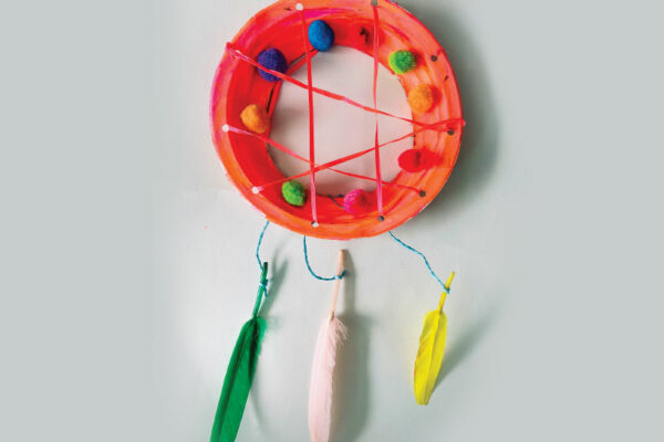 Paper Plate Dreamcatcher