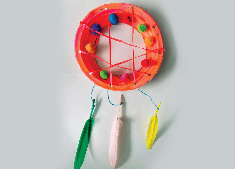 Paper Plate Dreamcatcher