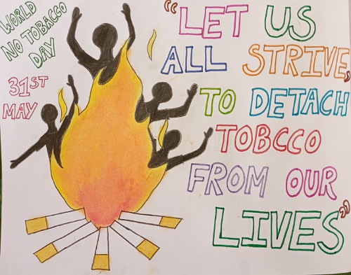 Poster Making on ‘WORLD NO TOBACCO DAY’