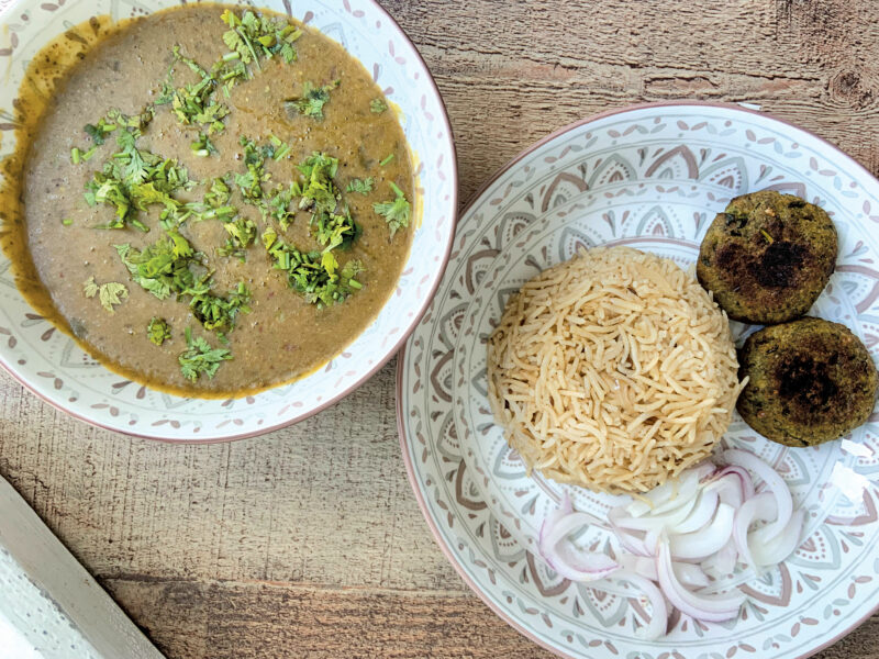 Vegetarian Dhansak with Brown Rice