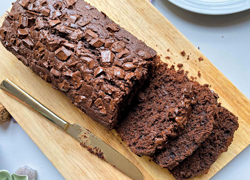 Overloaded Chocolate Loaf Cake 