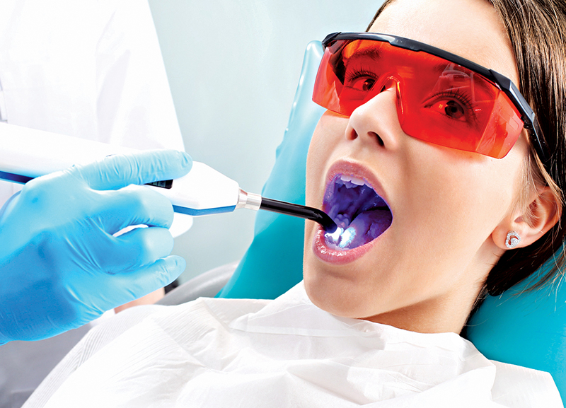 Nano-sized Robots Clean Teeth