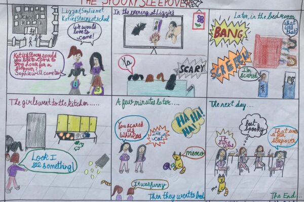 The Spooky Sleepover, Comic Strip