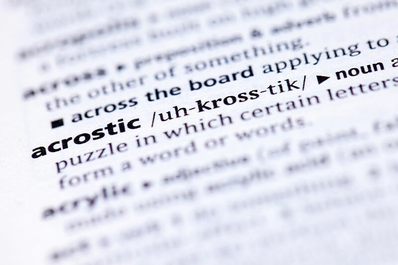 How to Write an Acrostic Poem RobinAge