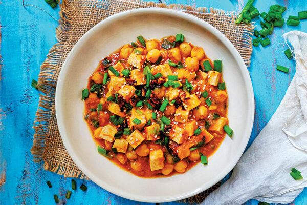 Tofu and Chickpeas Masala