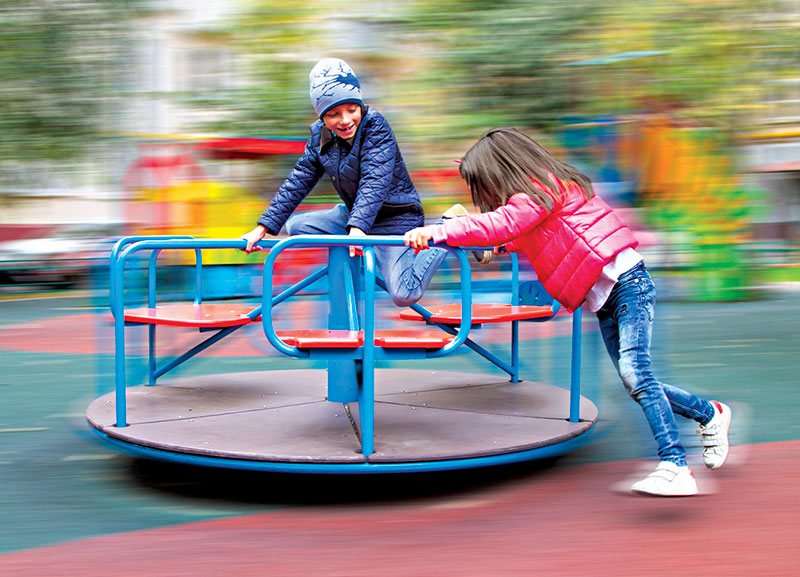 Simple Physics: Why Don’t We Fly Off a Merry-go-round?