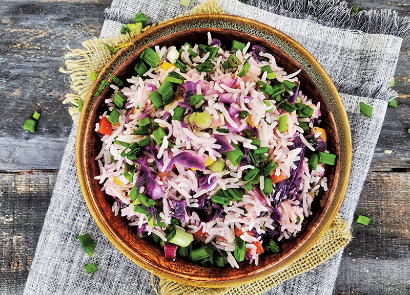 Purple Fried Rice 