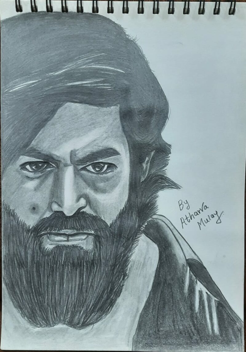 Portrait of Yash as Rocky in KGF by TowaMatts on DeviantArt