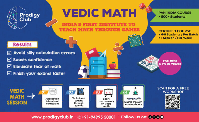 Enrol in Prodigy Club’s Vedic Math Course