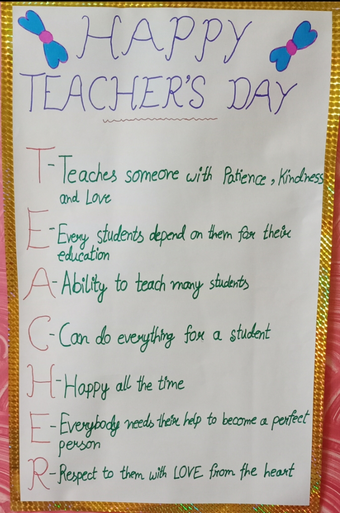 Poster on Teacher’s Day