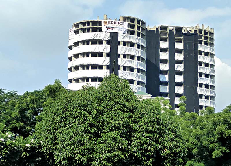 Demolition of Supertech’s Twin Towers
