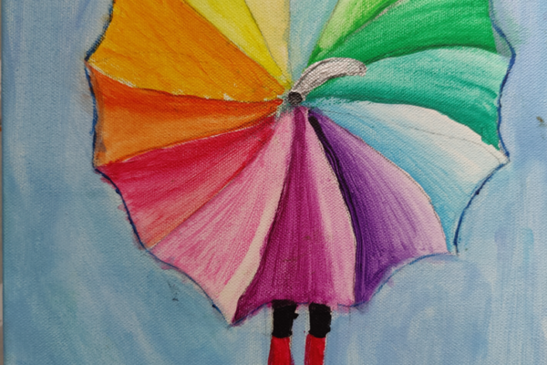 A Girl with an Umbrella