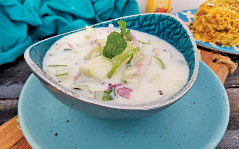 Green Apple Raita