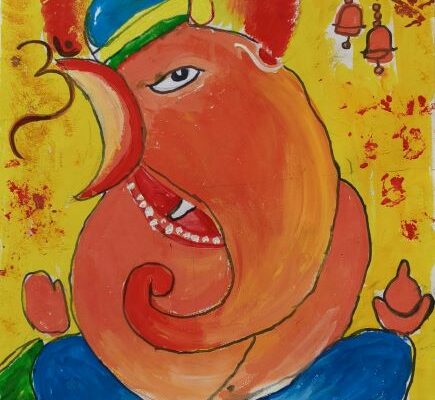 Watercolor Ganesha