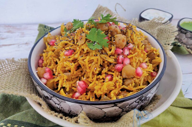 Achari Chole Pulao