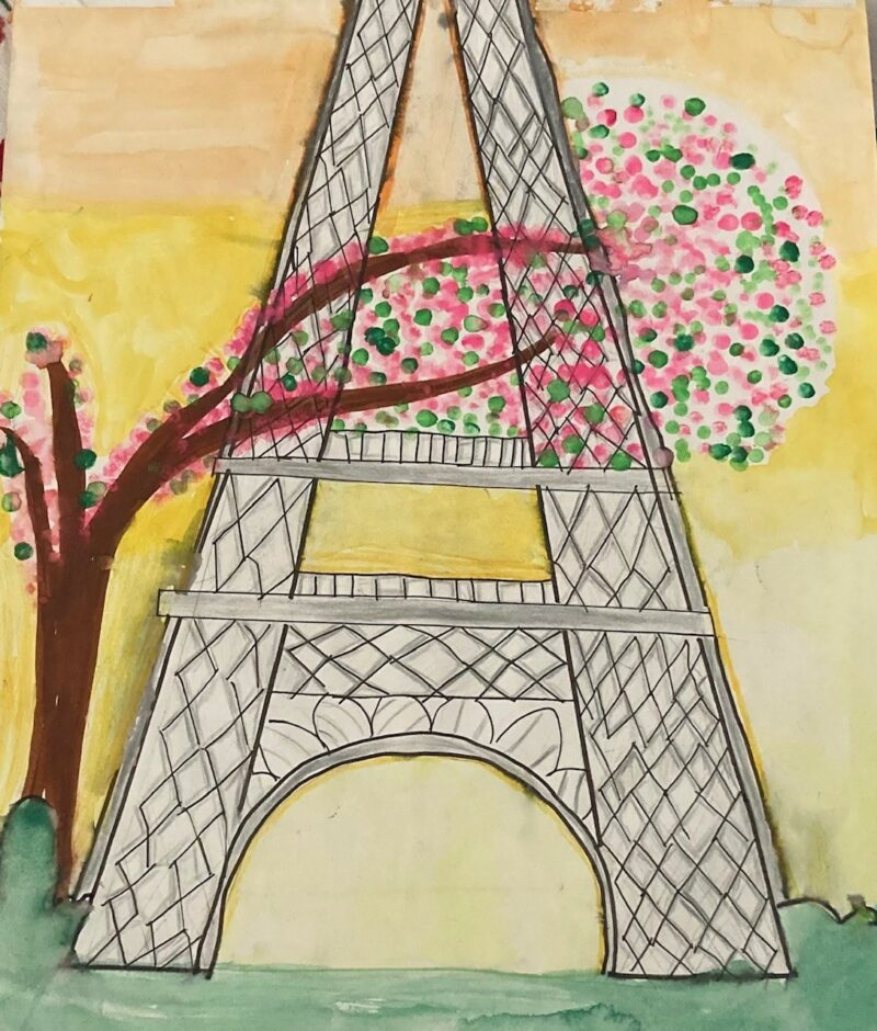 Cherry Blossoms & Eiffel Tower