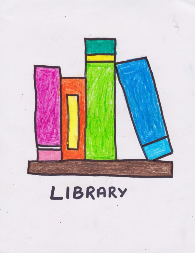 Library Icon Illustration