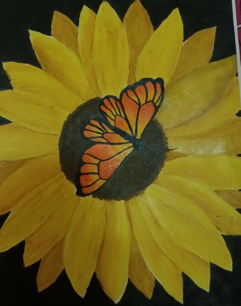 A Butterfly in a Flower