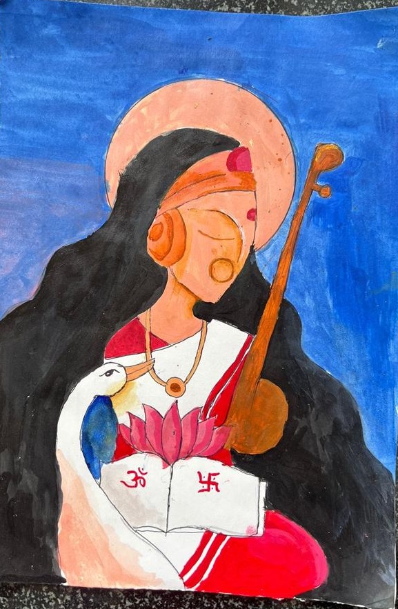 Saraswati Painting