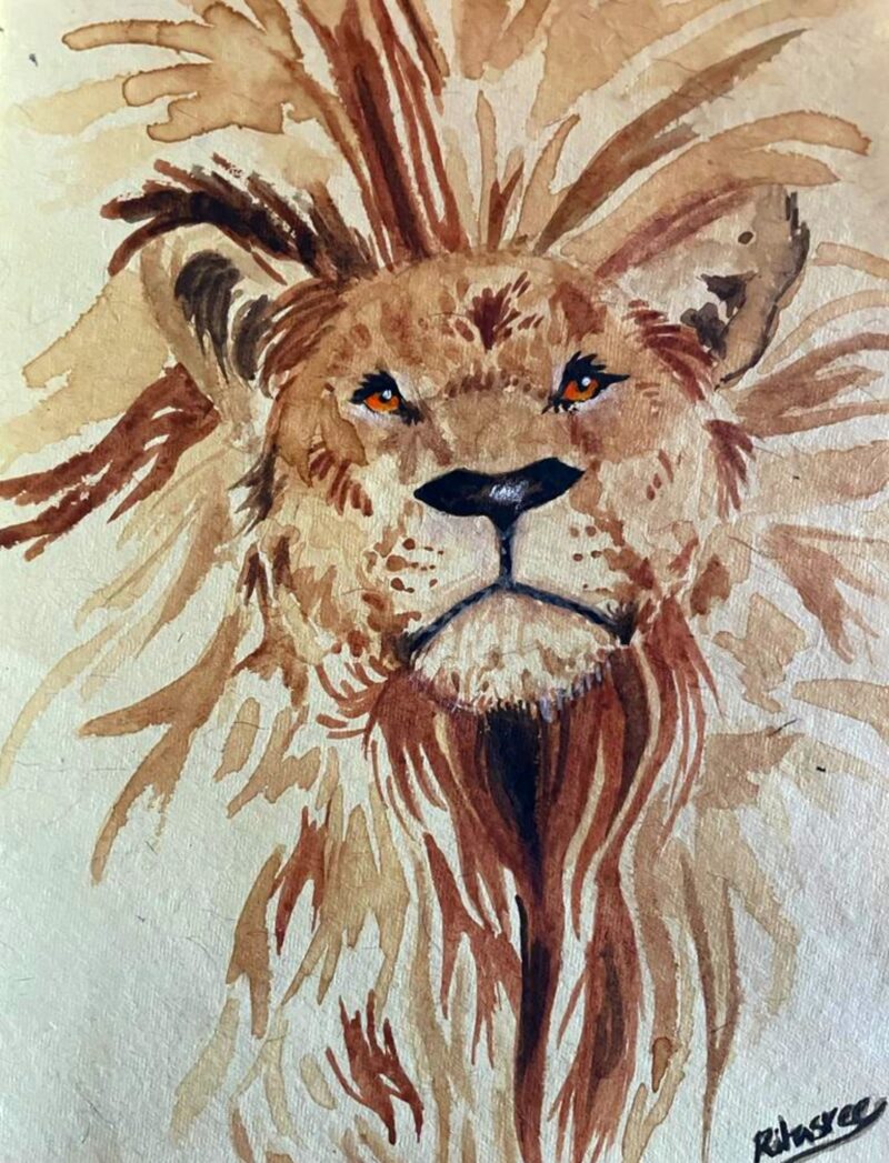 Coffee Art – Cheetah