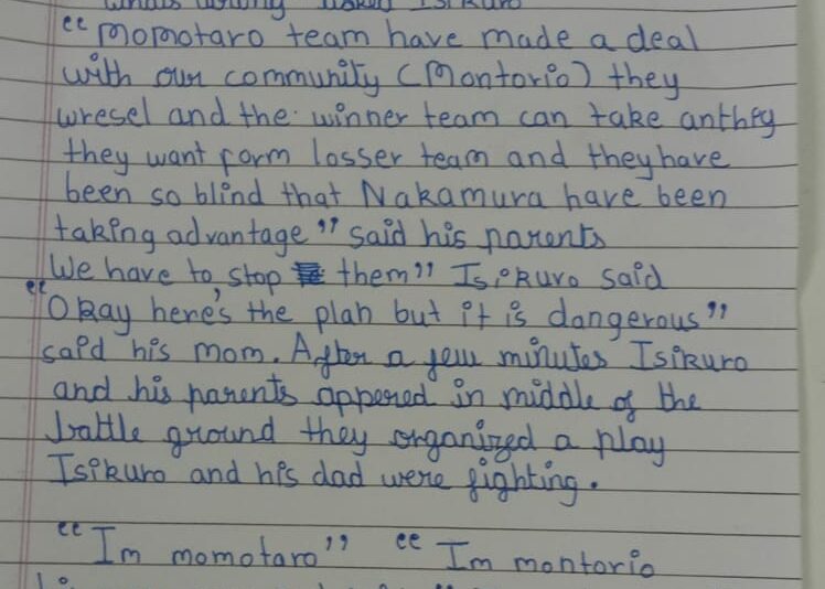 Creative Writing Robinage