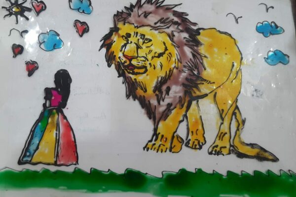 Lion And Girl