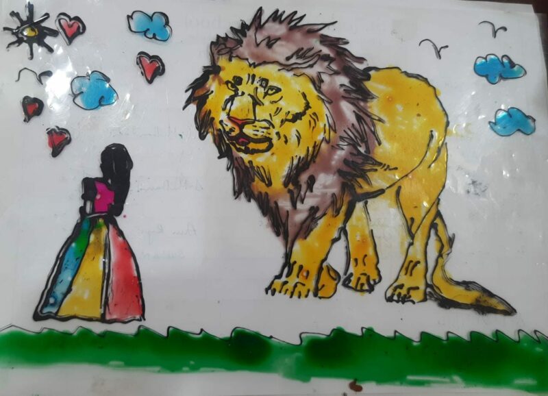 Lion And Girl