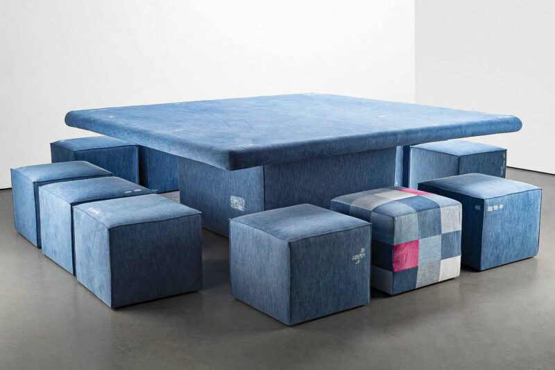 Designer Creates Denim Furniture