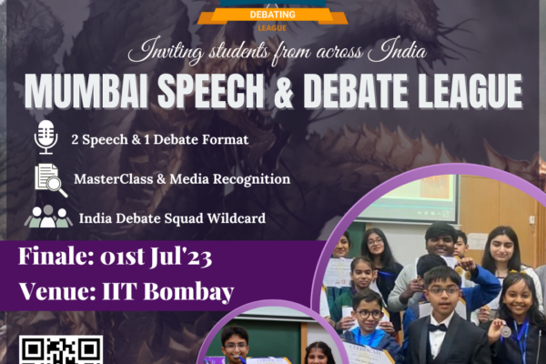 Enrol for the Mumbai Speech & Debate League