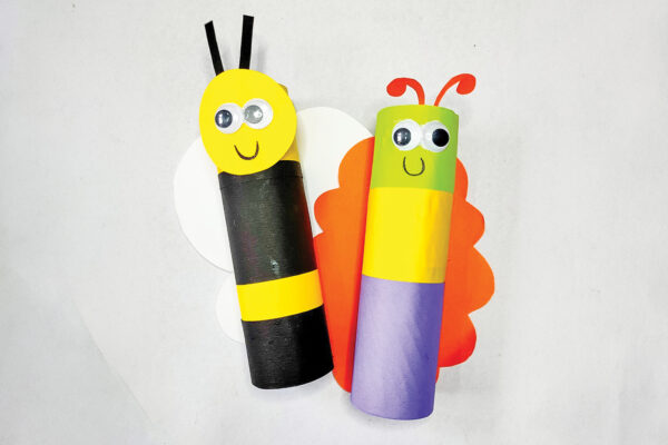 DIY Tissue Roll Bugs