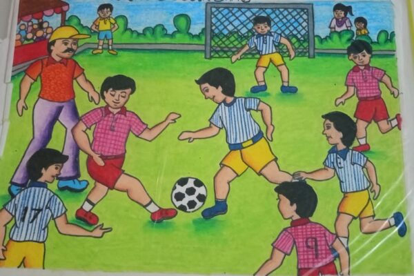 Children Playing Football