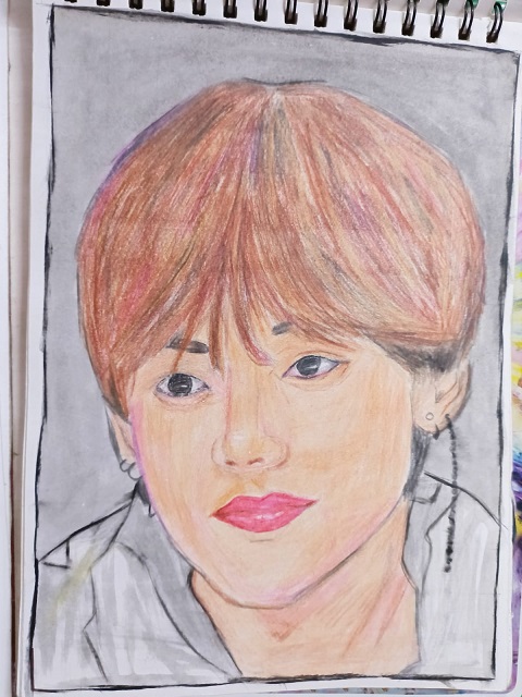 Sketch of BTS Member V