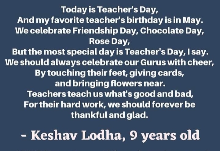 Teacher’s Day