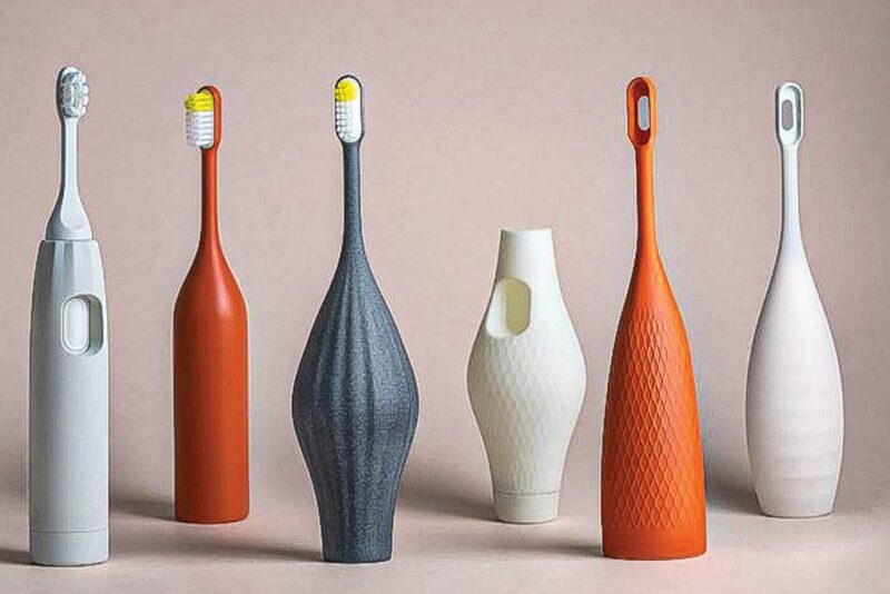 3D-printed Toothbrush Handles 