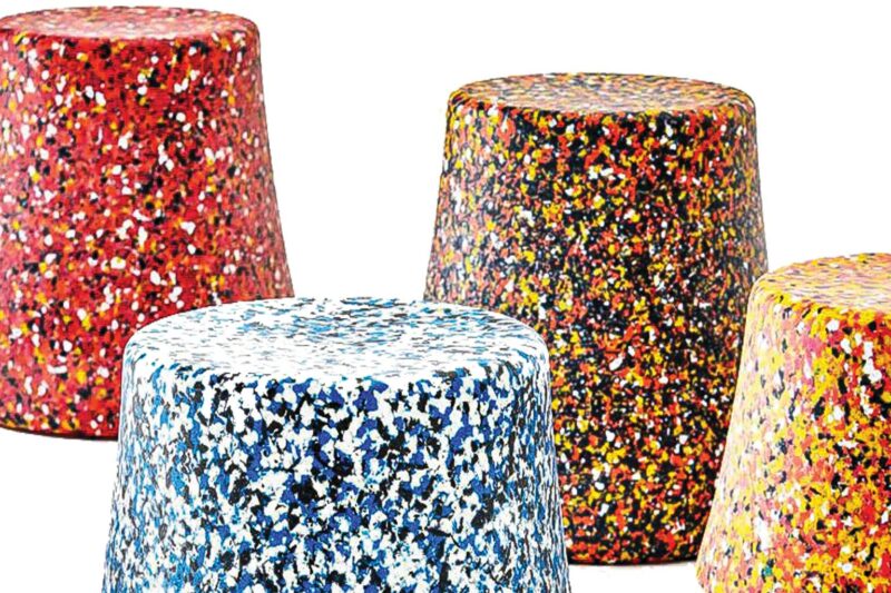 Stools Made of Recycled Plastic 