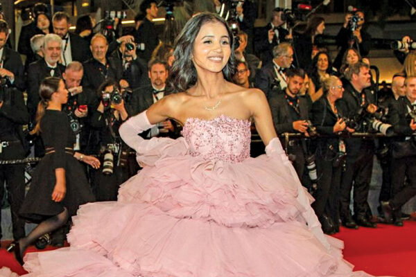Indian Fashion Influencer Wears Self-made Outfit to Cannes Film Festival