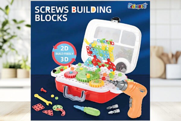 Plastic Electric Drill & Screw Set