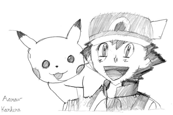 Pencil Sketch of Pokemon