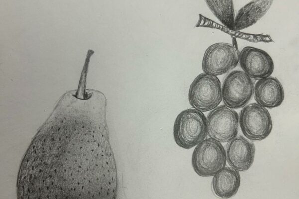 Pear and Grapes