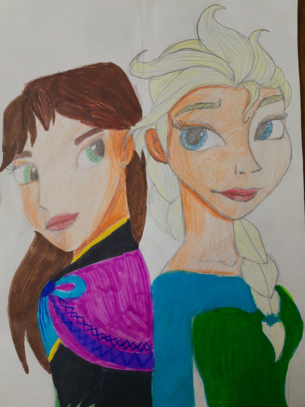 The Queen of Snow: Anna & Elsa