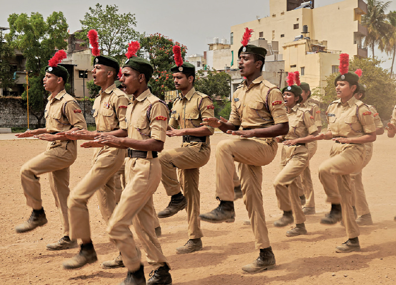 Military Training in Maharashtra Schools 