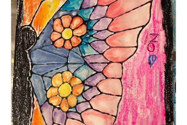 Butterfly in the Setting Sun