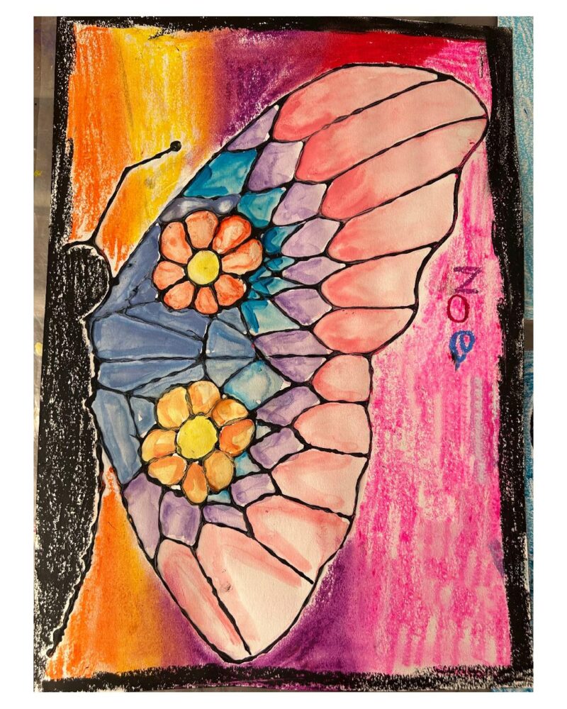 Butterfly in the Setting Sun