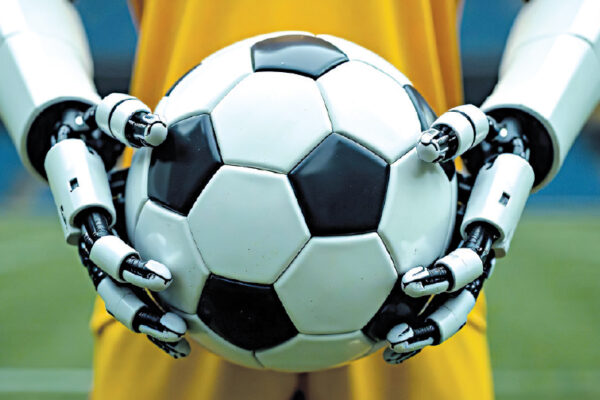 Humanoid Robots Play Football 