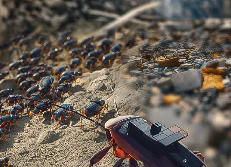 Cockroaches Help in Surveillance