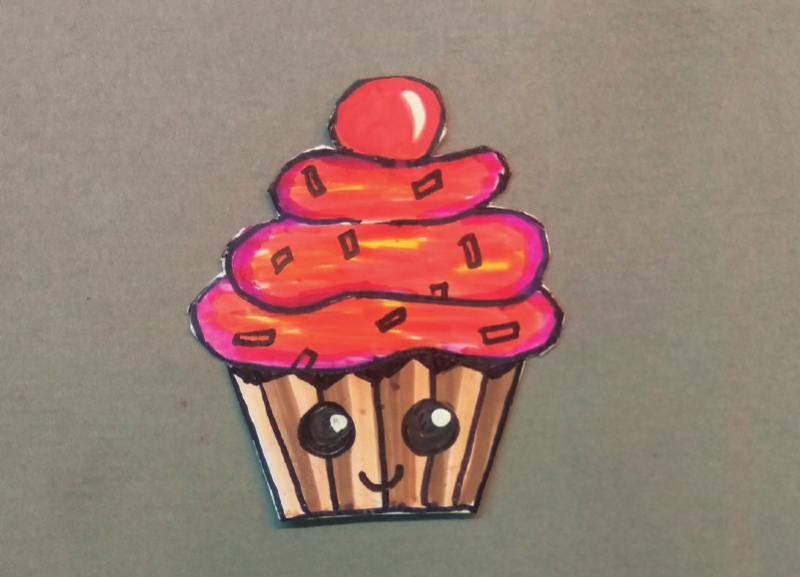Cupcake Bookmark - DIY for Kids